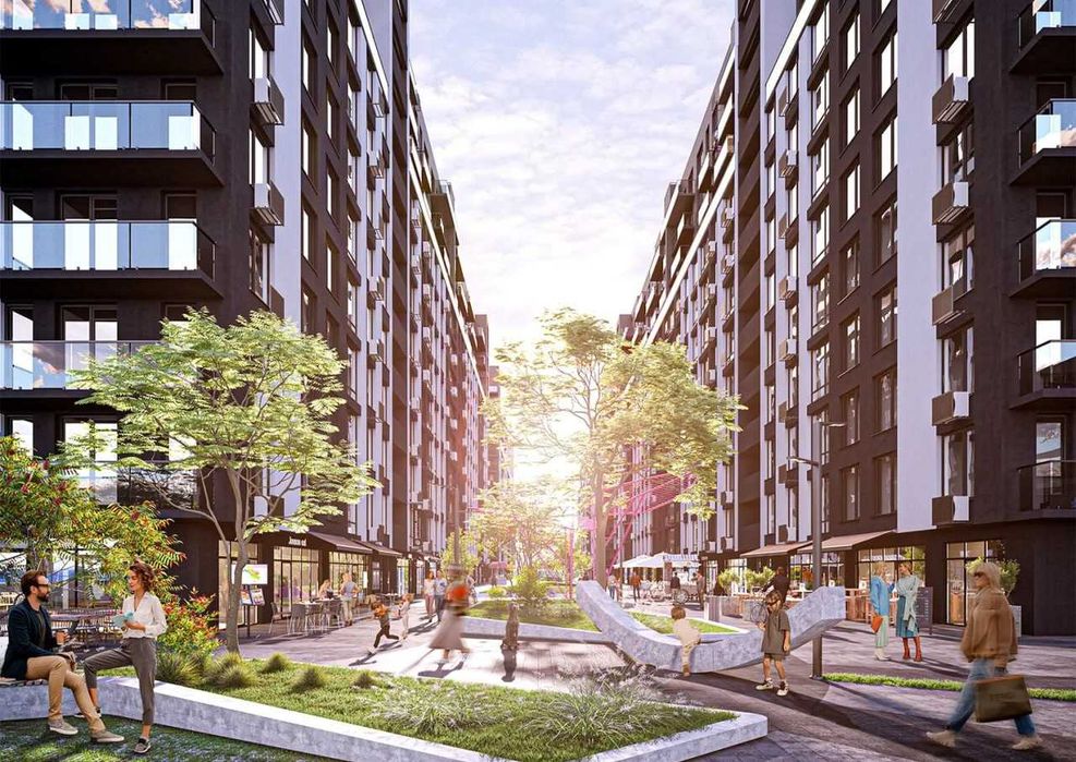 Простора 1-кімнатна квартира у сучасному ЖК «Манхеттен».