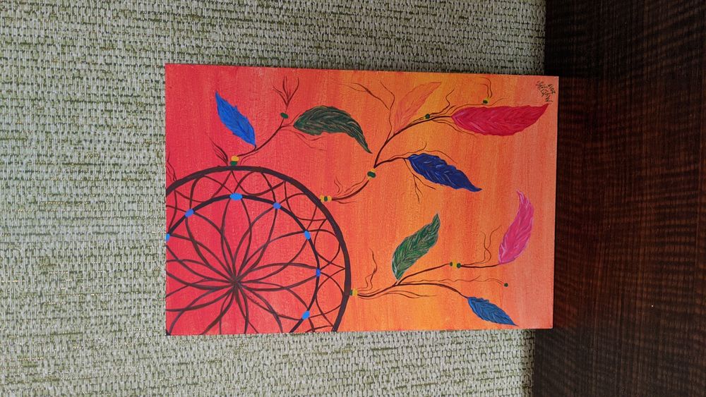 Ловец снов, картина, снів, акрил, 20*30 см.