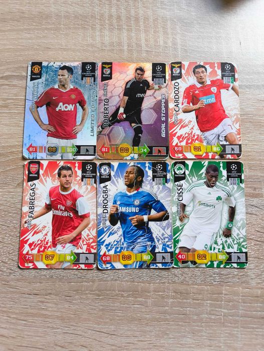 Zestaw 6 kart Panini Adrenalyn XL UEFA Champions League 2010/11