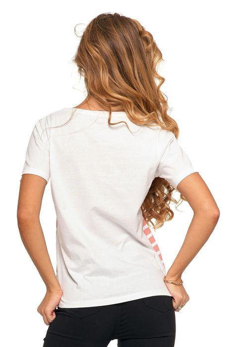 Moraj t-shirt damski brzoskwiniowy r.S