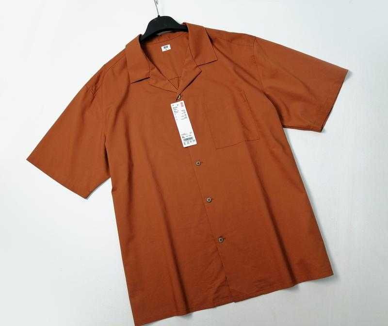Свободная легкая рубашка шведка Uniqlo