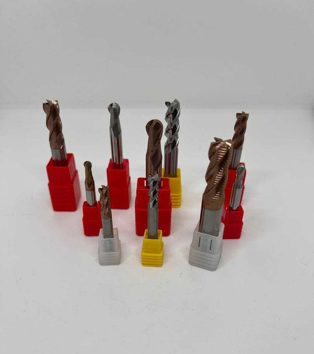 Фреза по алюминию твердосплавная концевая пальчикаовая радиусная сфера Фреза по алюмінію твердосплавна кінцева радіусна  Фреза по металу твердосплавна