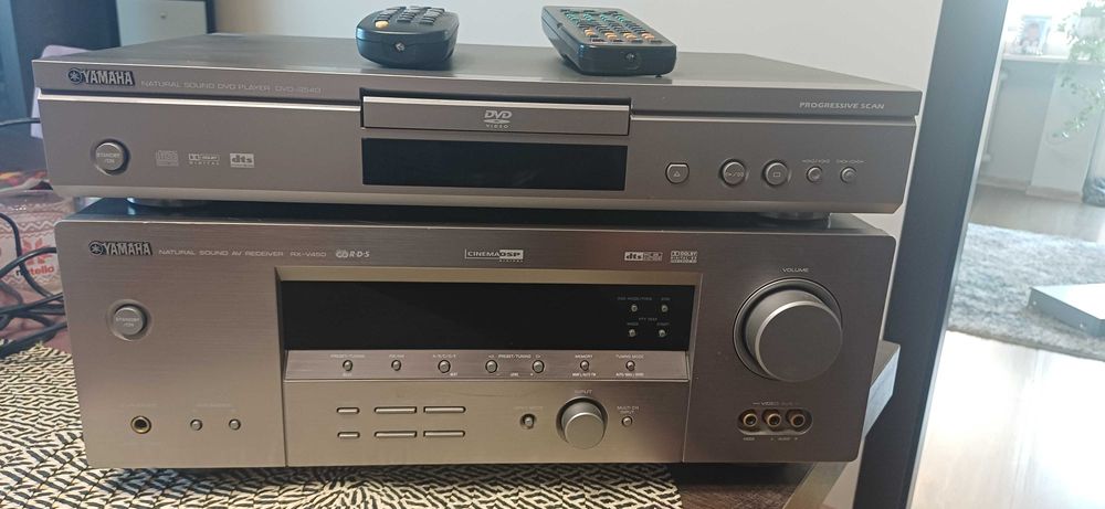 Amplituner kina domowego 6.1 Yamaha RX-V450 plus DVD S540 Zestaw