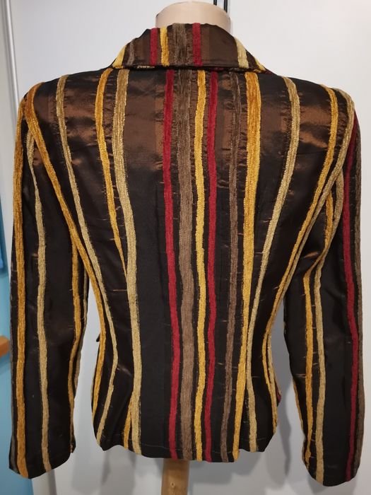 Marynarka damska Please rozm M, pasy, vintage