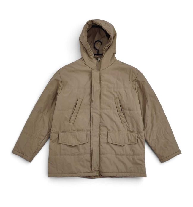 Męska Kurtka Zimowa Z Kapturem Parka Beżowa Foxbury |R. XL