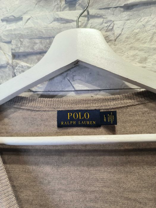 Sweter Polo Ralph Lauren Wełniany Serek Wełna Logo