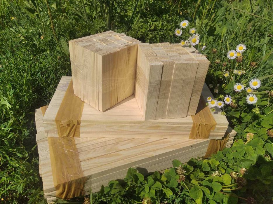 Рамки для вуликів магазинні на 145мм піврамки без розділювачів Гофмана