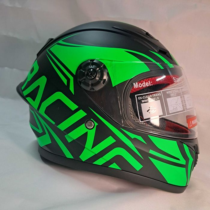 Дитячий мото шолом Recing greenday