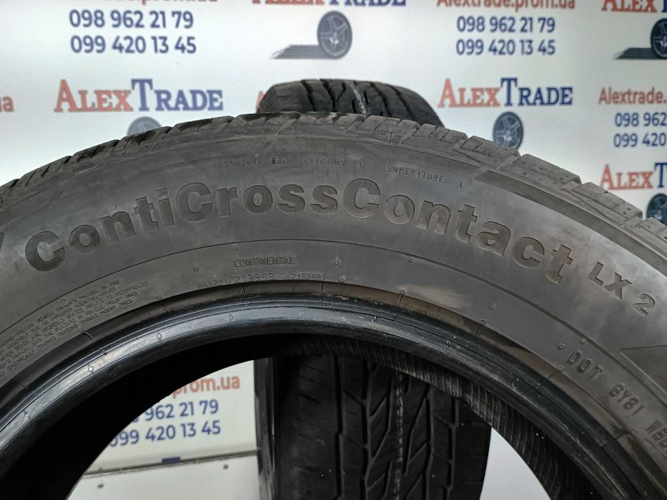 2шт 235/65 17 Continental ContiCrossContact LX2 літні шини протект 7мм