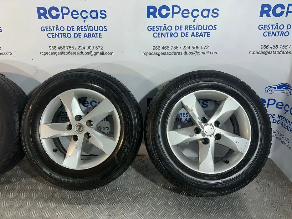 .Conjunto Jantes 16 Originais Nissan Juke F15 6,5J ET40 5x114,5
