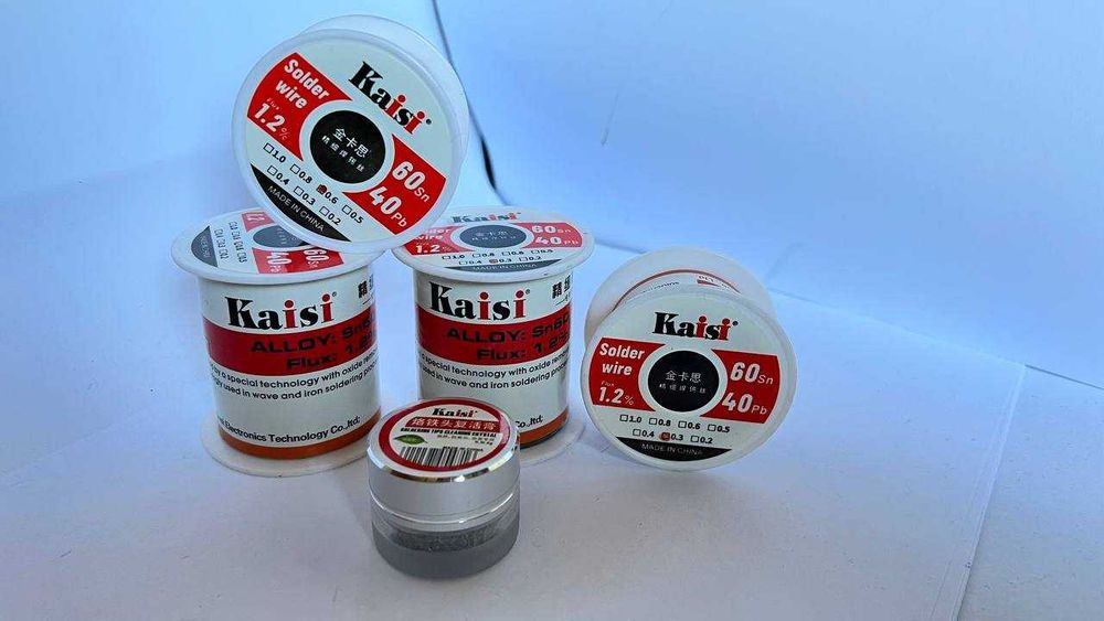Припій з флюсом припой с флюсом Kaisi 0,3мм 0,6мм Sn60Pb40