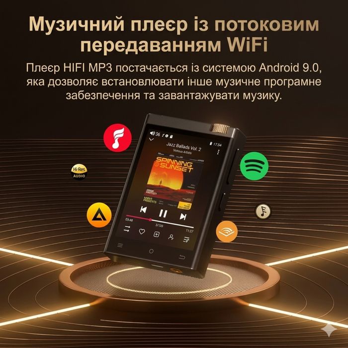 Оригінальний Аудіоплеєр OilSky M308 з підтримкою LDAC DSD512 ESS ES9018Q2M MAX97720 80GB