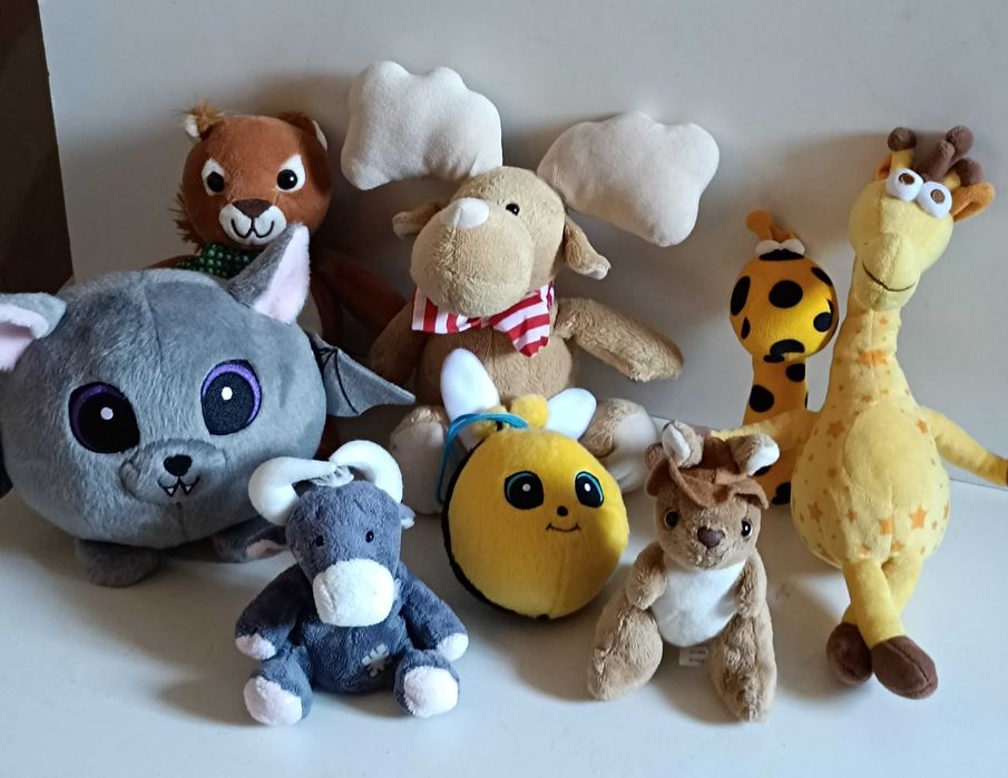 8 Peluches fofinhos de animais
