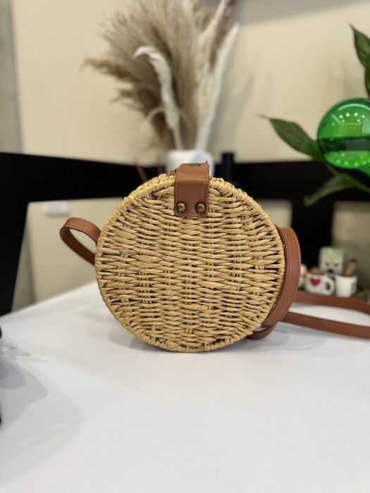 Жіноча плетена сумка через плече