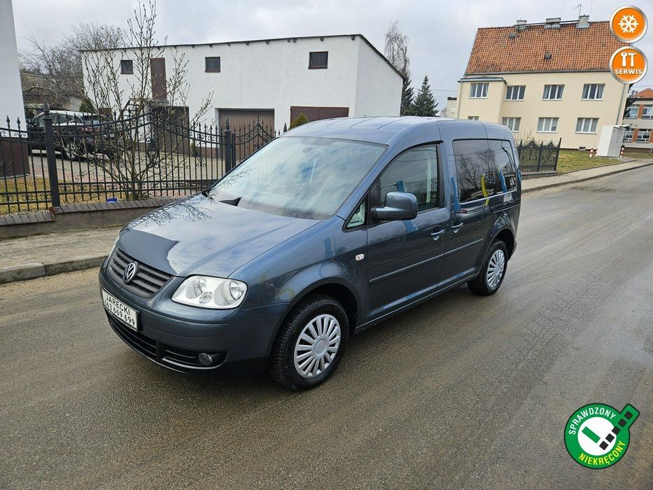 Volkswagen Caddy Opłacony Zdrowy Zadbany Serwisowany TDI 7 Osobowy Po Serwisie