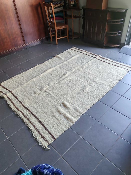 Cobertor de 100% Lã de Ovelha Natural 153x211 cm