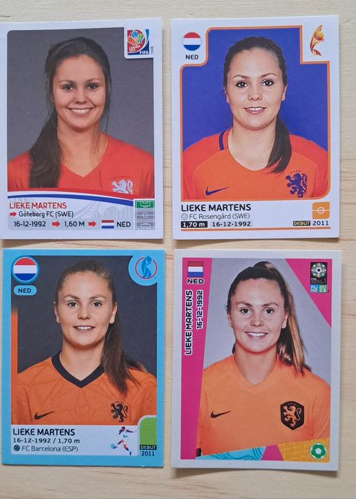 Cromos futebol de Lieke Martens da Panini