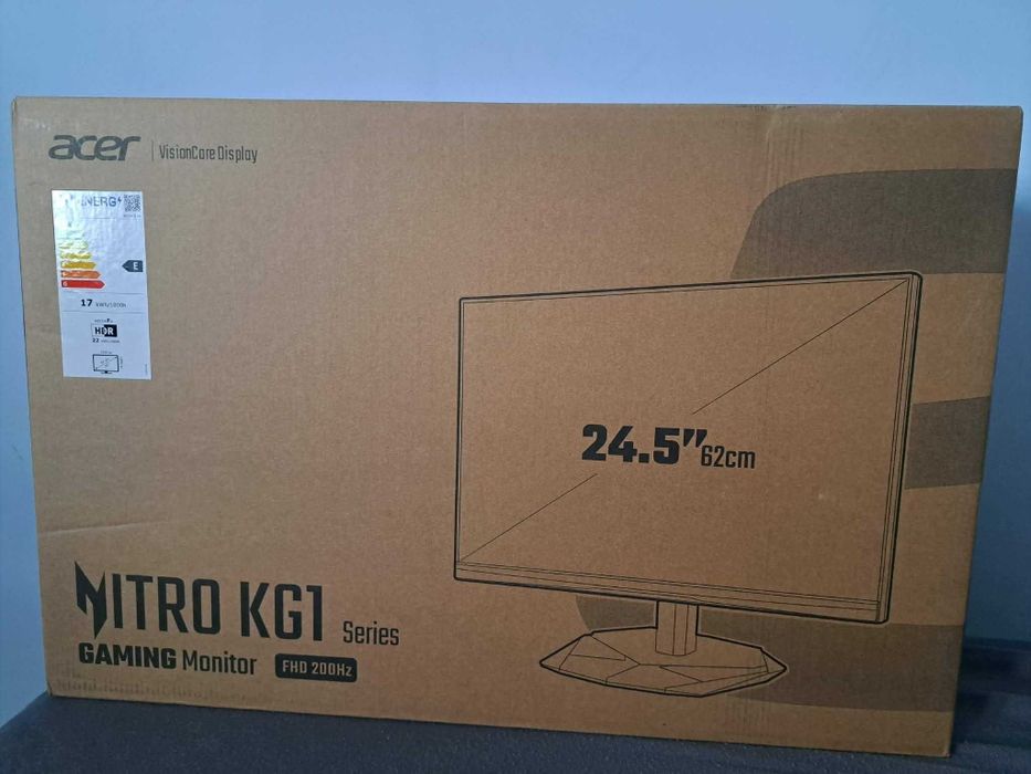 Nowy Monitor gamingowy Acer 24.5" FullHD 200Hz