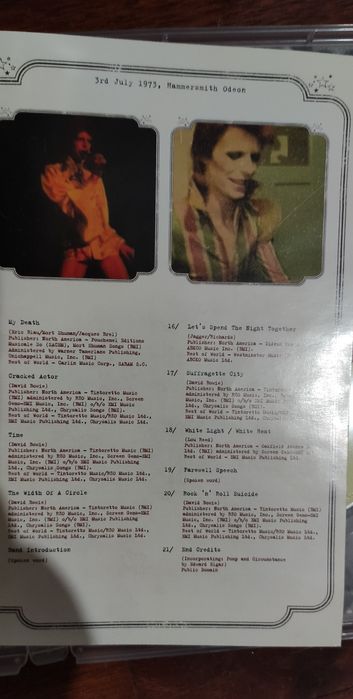Ziggy Stardust & The spiders from mars | DvD David Bowie Documentario