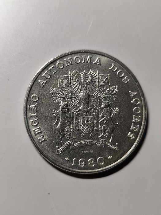 Moeda 100 Escudos 1980 – Região Autónoma dos Açores (Cuproníquel)