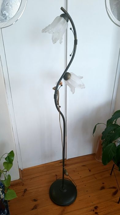 Lampa stojąca 2 klosze