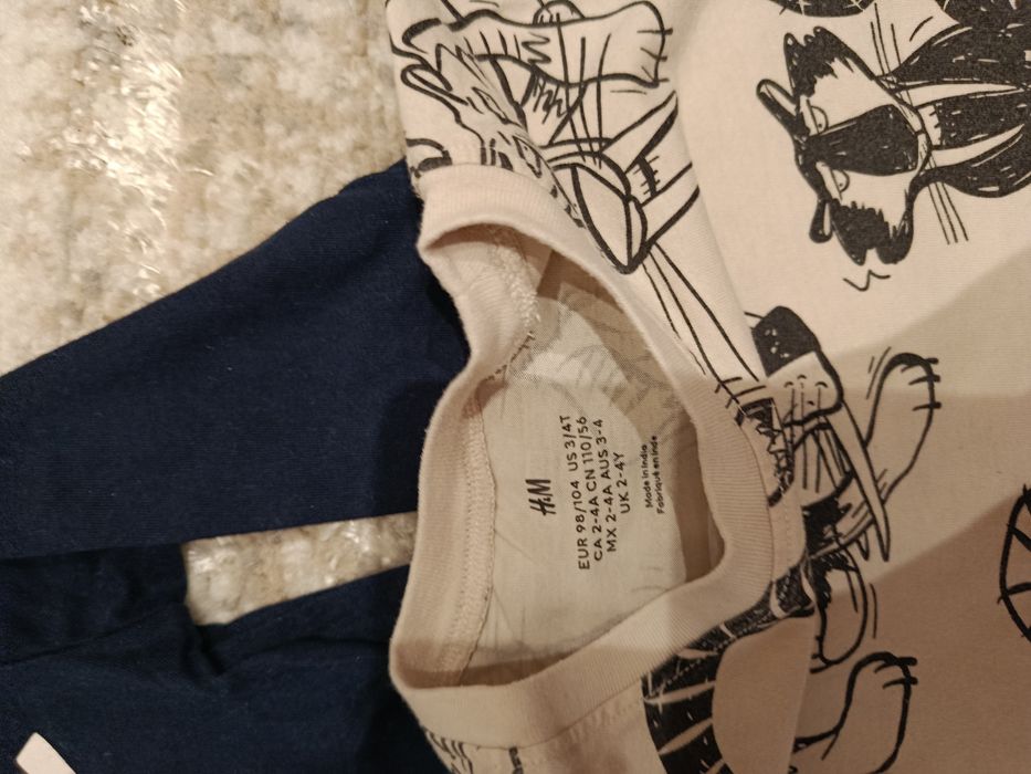 Bluzeczki H&M w rozmiarze 98/104