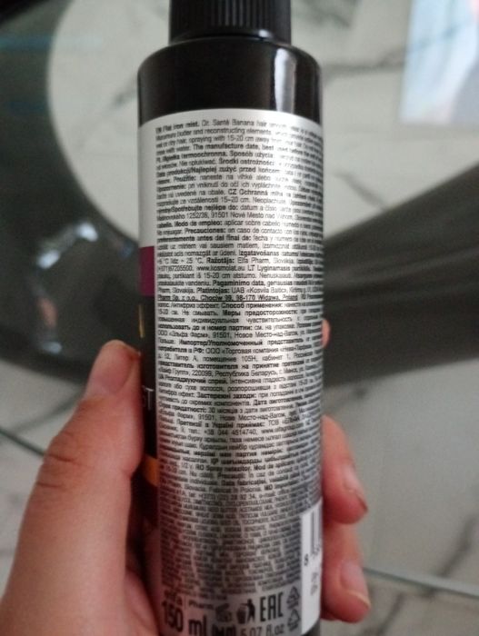 Dr Sante Mgiełka do włosów z sokiem bananowym 150ml