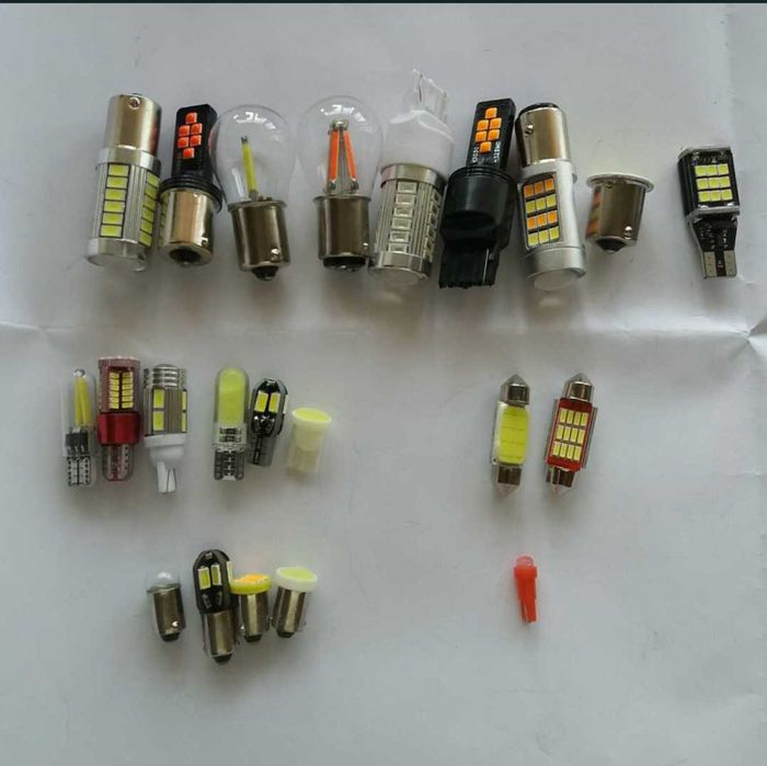 Авто светодиодные лампочки, led P21W. двухконтактная 5w5 t10 t20