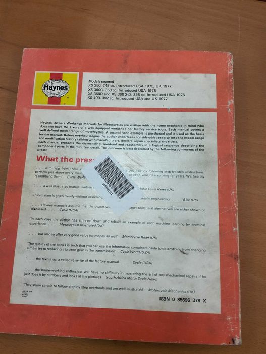 Haynes - Yamaha XS 350, 360 e 400 twins (manual técnico)