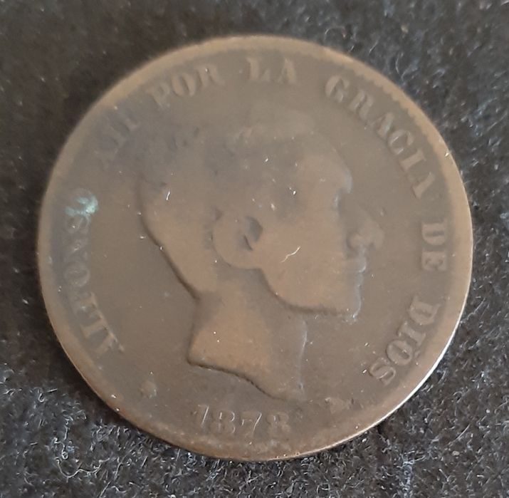 SPANISH COINS - 10 Cents 1878