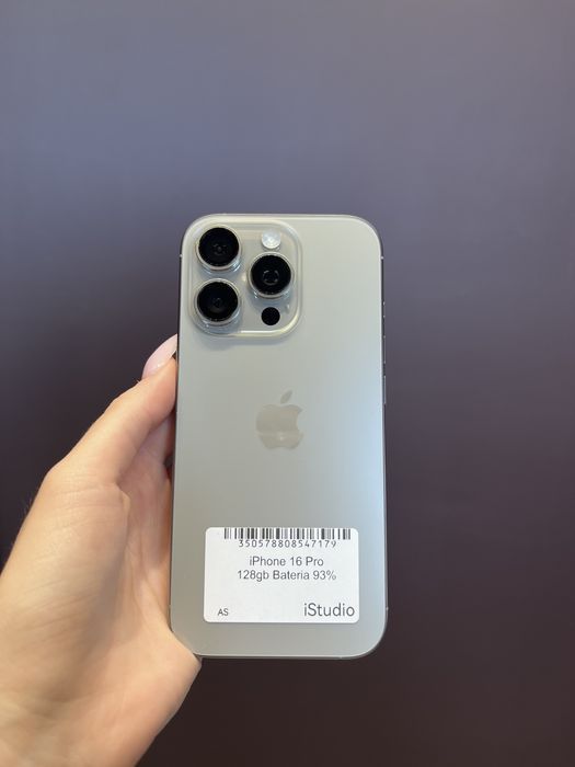 iPhone 16 Pro 128GB Szary | Bateria 93% | Rozliczymy Twój iPhone | Gwarancja 12 mies.