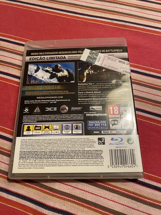 Medal of honor - jogo PS3 edição limitada