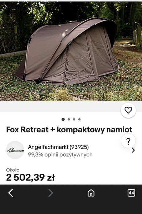 Namiot wędkarski FOX RETREAT 1