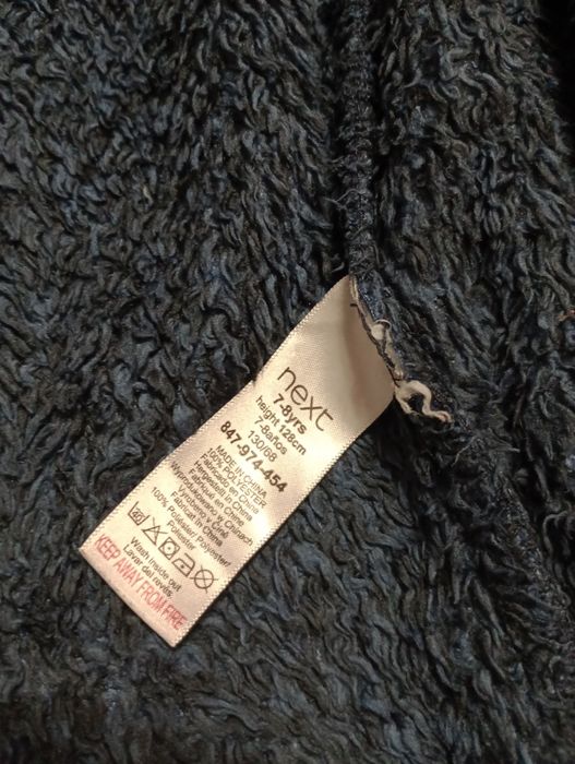 Szlafrok next granatowy 128