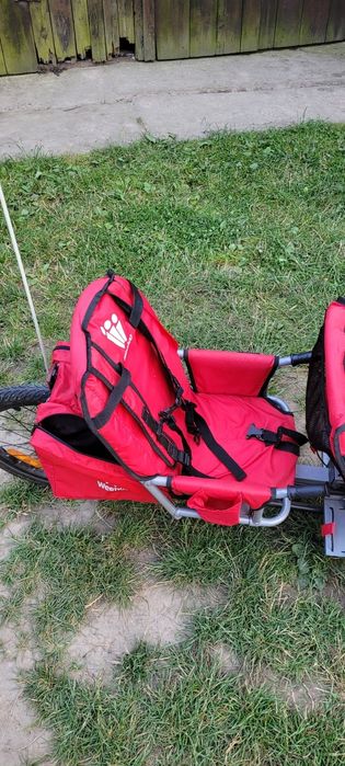 Używana przyczepka rowerowa Weehoo dla 2 dzieci