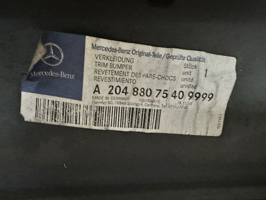 Parachoques e embaladeiras mercedes w204 originais