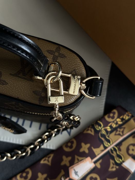 Сумка шкіра Louis Vuitton vanity chain pouch, луі вітон, LV