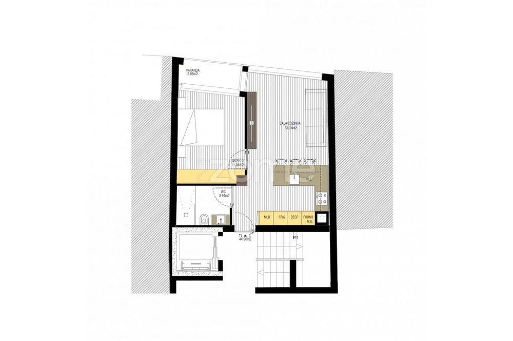 Edifício Sé, Apartamento T1 C