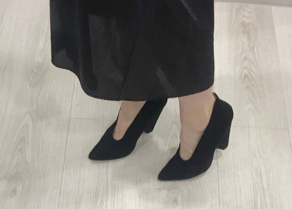 Туфлі лодочки замш