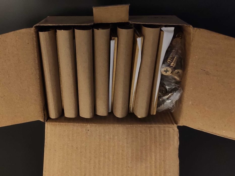 50+50 Dobradiças direita/esquerda JNF acabamento Titanium Gold