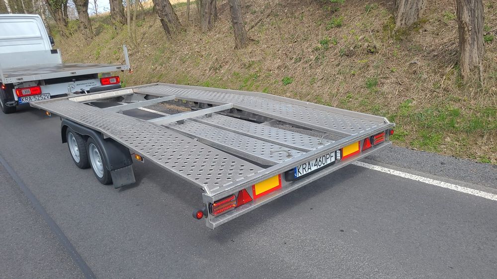 Laweta przyczepa Pełna Aluminiowa DMC 2700 Światła LED 4,5m