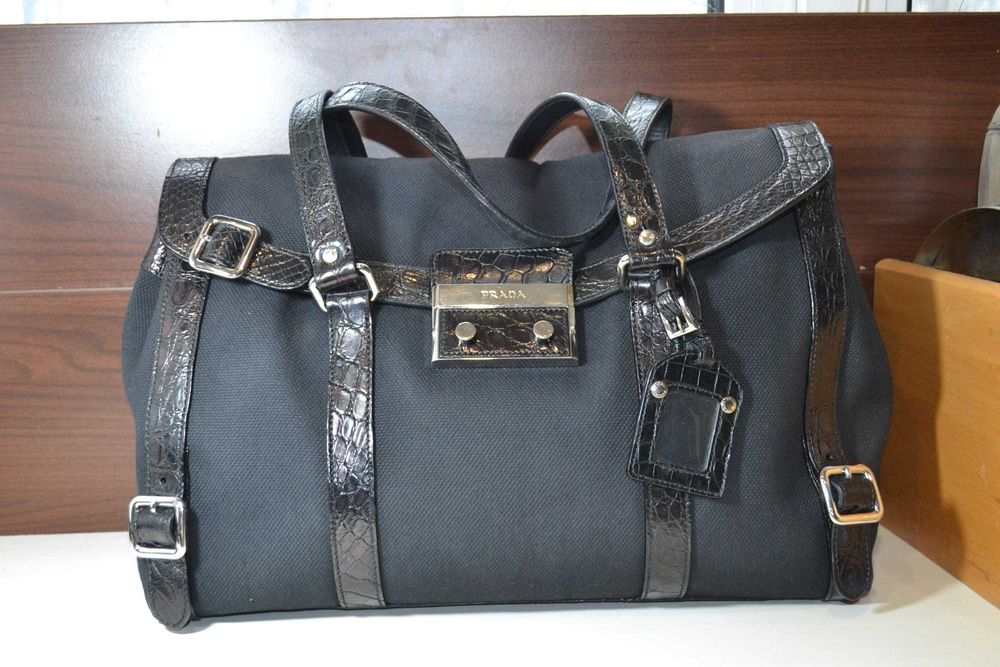 Prada сумка оригинал кожаная шопер большая