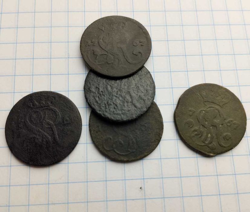 1 грош 1767, Польща, Станіслав Август Понятовский (5 шт.)