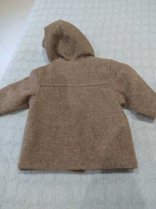 Casaco de fazenda de bebé castanho claro