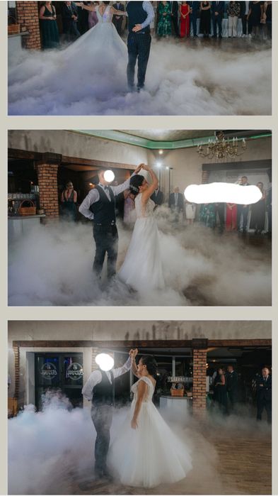 Suknia ślubna ozdobna z welonem