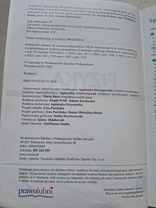 Fizyka klasa 2 nowa edycja