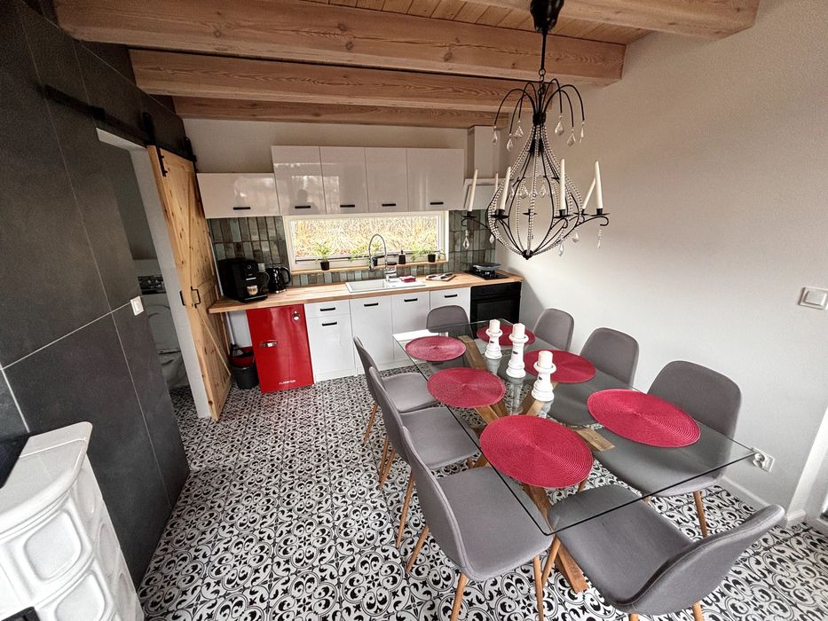 Domki na wynajem na Kaszubach,balia, ,staw,jezioro.