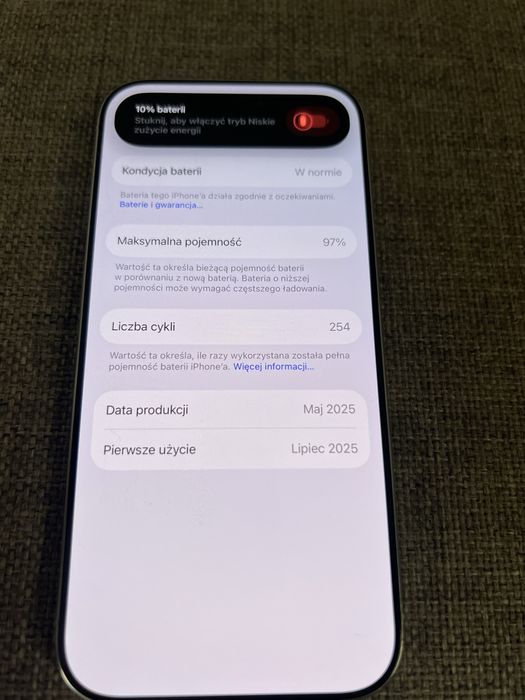 Iphone 16 pro 256gb, 97% bateria, gwarancja