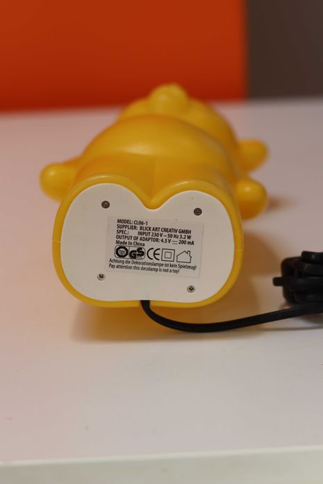 Plastikowa lampka miś