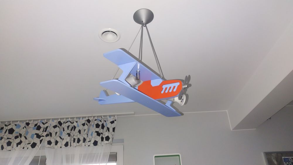 Żyrandol lampa oświetlenie samolot dla dzieci